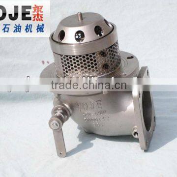 Stainless steel bottom emergency valve