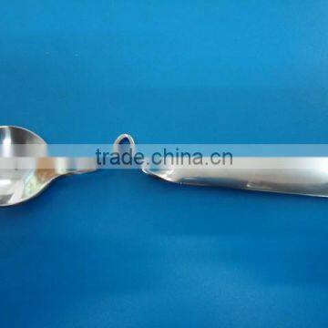 Stainless steel bent design coffee or tea spoon