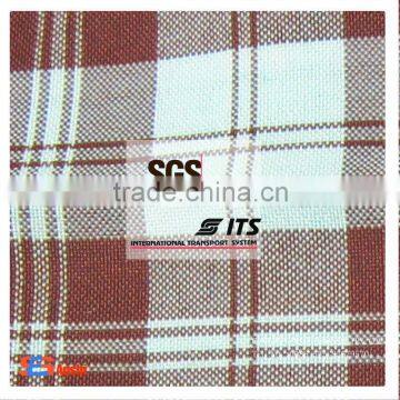 ES1075 Hot Sell polyester two tone checked minimatt fabric for table cloth