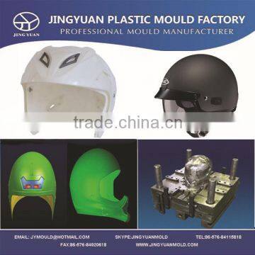 Zhejiang OEM custom half-face plastic motorcycle helmet mould / High quality plastic injection half-face motorcycle helmet mold
