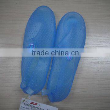 Blue Aqua PVC Shoes Ladies with Custom Logo