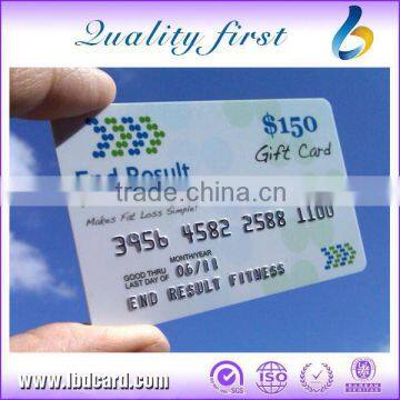 Embossing Cards RFID MIFARE Ultralight Contactless Cards