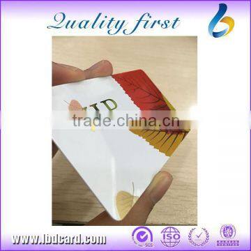 Hot Stamping Gold / Silver Plastic Card