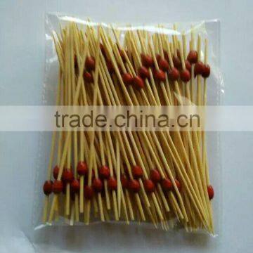 High Quality craft fruit pick bamboo stick Cheap natural bamboo fruit kabob sticks