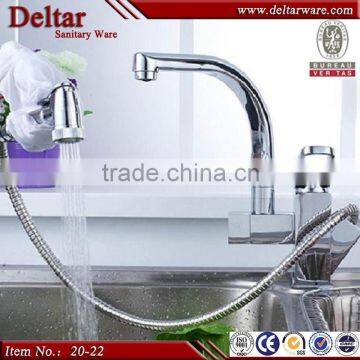 New design brass kitchen faucet, Kitchen faucet with shower head, pull out spray kitchen faucet