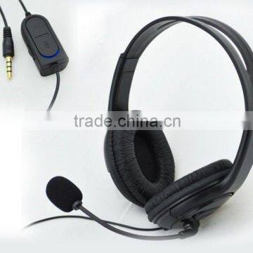 Brand New Stereo Headset With In-line Volume Control For PS4/PC--3.5mm Plug