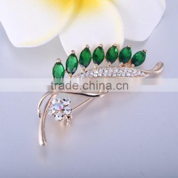 Factory Price Wholesale brooch Custom Flower Crystal Brooch For Women