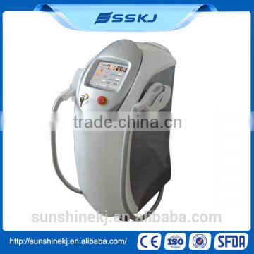 vertical salon use 10 bars multifunction diode laser with elight