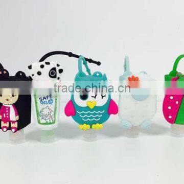 Scented mimion aminal silicone holder waterless bulk hanging hand sanitizer gel