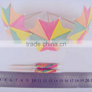 Octagonal umbrella picks