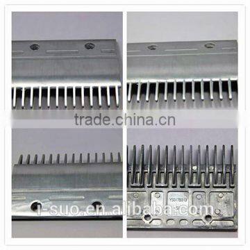 Chinese aluminium alloy comb floor plate for escalator spare parts