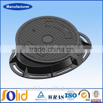 EN124 E600 600 800mm Bitumen Or Epoxy Coating Heavy Duty Cast Iron Manhole Covers