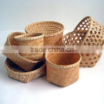 Japanese Traditional Weaving Bamboo Basket (july@etopvietnam)