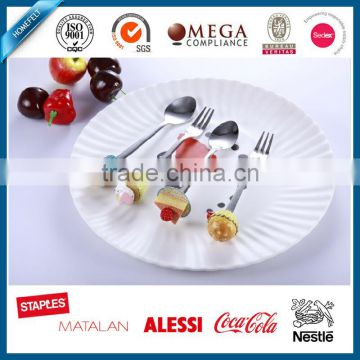 fashion beautiful stainless steel cutlery with polyresin handle