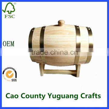 cheap 10L wooden beer wine barrels for sale