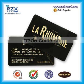 CMYK printing PVC loyalty card with barcode
