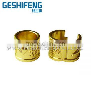 dongguan dalang geshifeng hardware factory gold plating pigeon rings with CE certificate