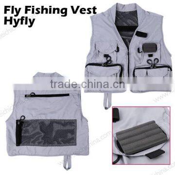 in stock muti pocket fly fishing mesh vest