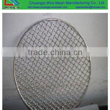 Round panel galvanized disposable bbq grill wire mesh