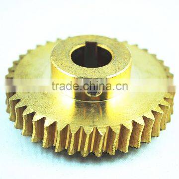 Precision Small Micro Brass Worm Gear by CNC Machining photo-2