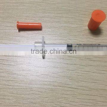 Best Selling Disposable Insulin Syringe 1ml 0.5ml 0.3ml With Fixed Needle Syringe Factory photo-3