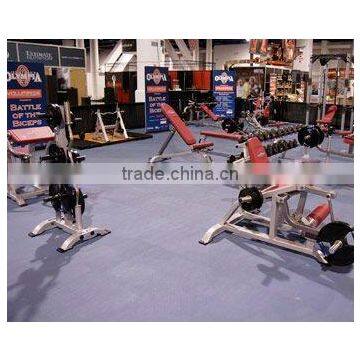 interlocking gym rubber tile flooring