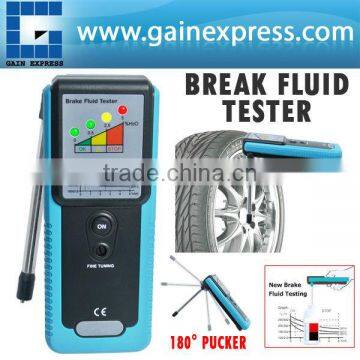 Car Truck Brake Fluid Tester with LED Indicator & 180 degree Pucker + Built-in Buzzer