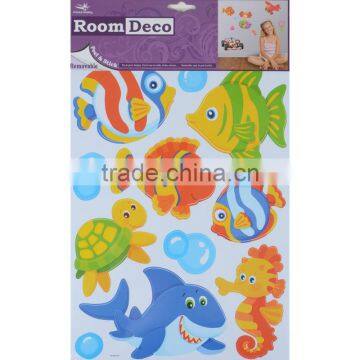 2 x Fantastic Removable Boys Wall Bedroom Room Stickers - Sea Creatures Design