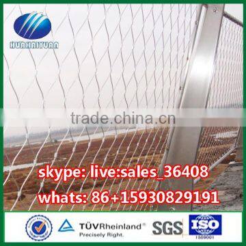 Ferruled cable mesh fence price steel wire rope mesh fencing zoo mesh netting (factory)