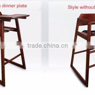Baby Wooden Dinning Chair Wood Highchair photo-3