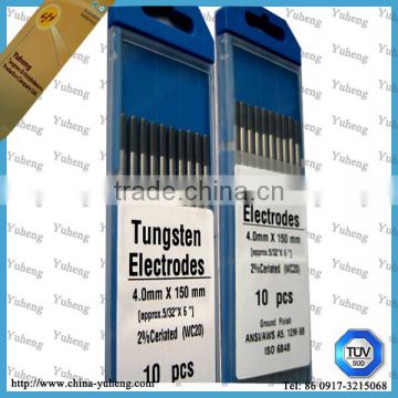 WL10 black tip Lanthanated tungsten electrodes rods