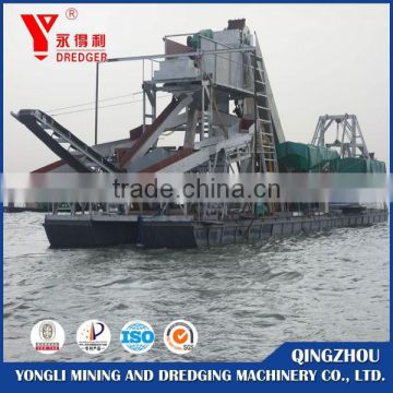 Bucket gold dredger China supplier