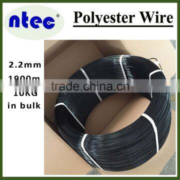 2.2mm black color polyester monofilament yarn for greenhouse