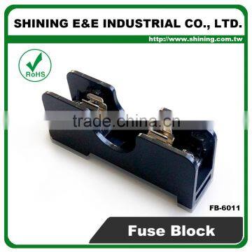 FB-6011 600V 20A Din Rail Mounting 6x30 Screw Fuse Block photo-3