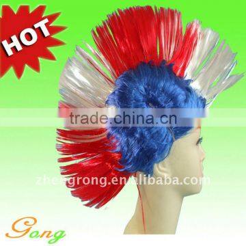 Cosplay Costume brazilian hair full lace mixcolor wig hairpiece