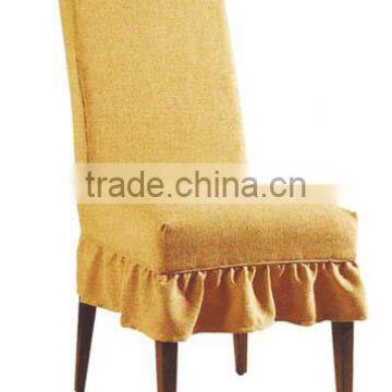 ruffled pleat chair cover for restaurant used