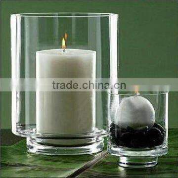 Christmas Home Decoration Glass Candle Holder, Family Glass Candlestick
