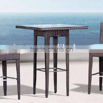 2017 Trade Assurance New design outdoor alum frame low cost metal bar table stool furniture