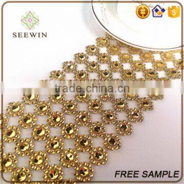 royal clean new style diamond mesh fabric for table runner