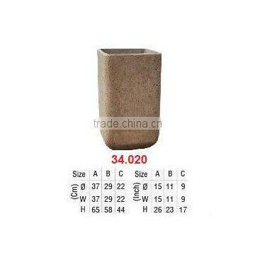 Vietnam Antique Fiber Concrete Lite Flower Pot photo-2