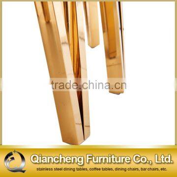 Fancy Black Glass Champagne Gold Coffee Table for Hotel photo-6