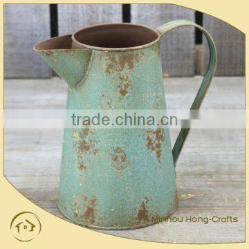 2014 new style antique blue oil paint jug pouring jug for garden drinking jugs