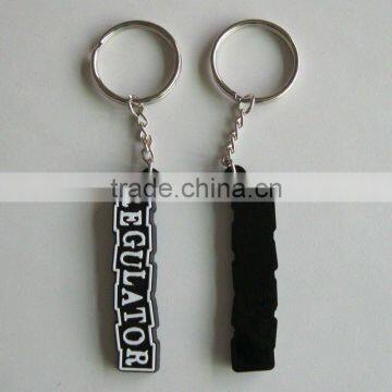 2D falt soft pvc keychain