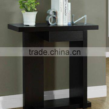 Glossy White/Black Hall Console Accent Sofa Table With Drawer photo-2