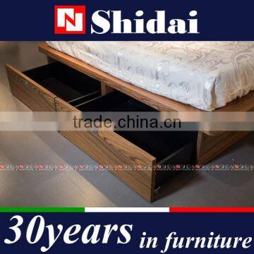 New Model Simple Design Wooden Bed With Four Drawers B-814 photo-6