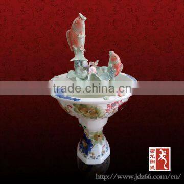 Jingdezhen Factory Hot selling Ceramic Good for Home and Garden Decorative Air Humidifier Fountain