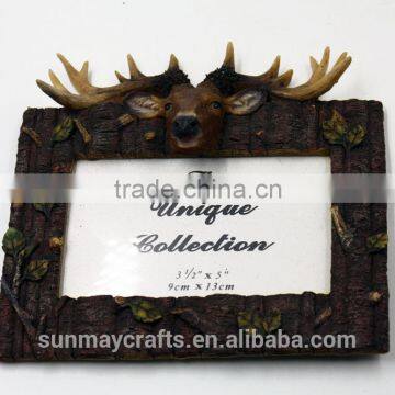 Wholesale Custom Polyresin Reindeer Souvenir Photo Frame for Sale