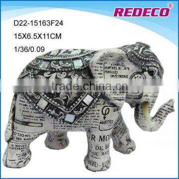 Personalized resin elephant ornament