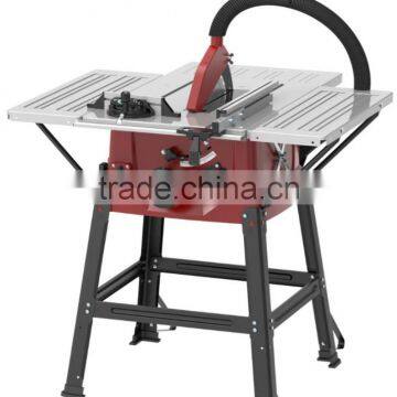 10 inch table saw for woodwork with steel table and 3 extension tables