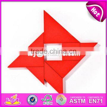2017 Best Design Intelligence Tangram Wooden Mind Puzzles for Kids W11D007 photo-3